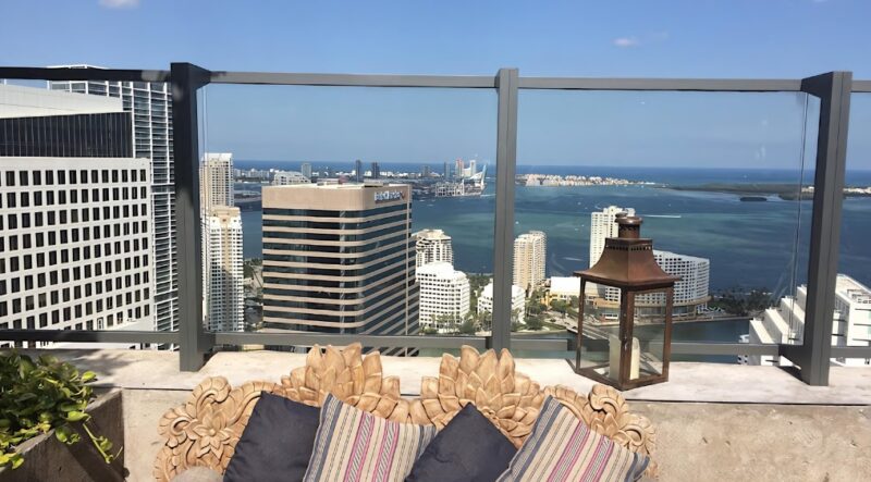 Sugar Rooftop bar Miami view