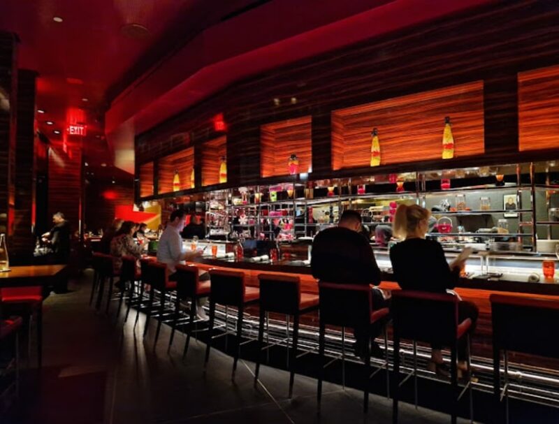 The interior of L'Atelier de Joël Robuchon